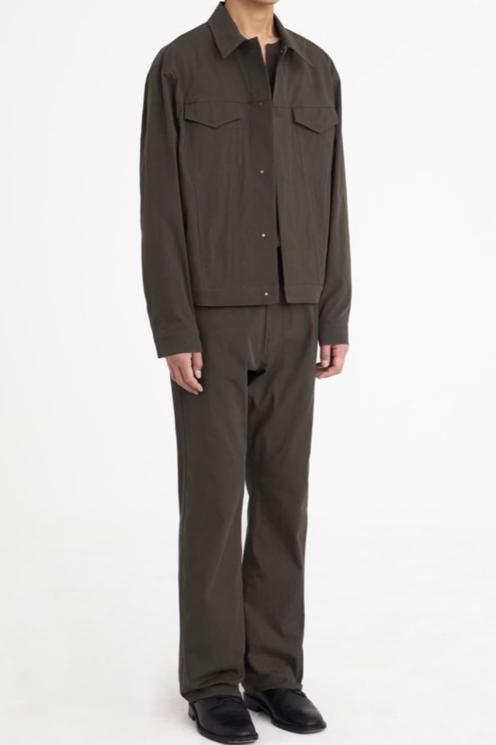 유스(Youth.) 트러커 셋업 브라운 L, S 상품이미지6