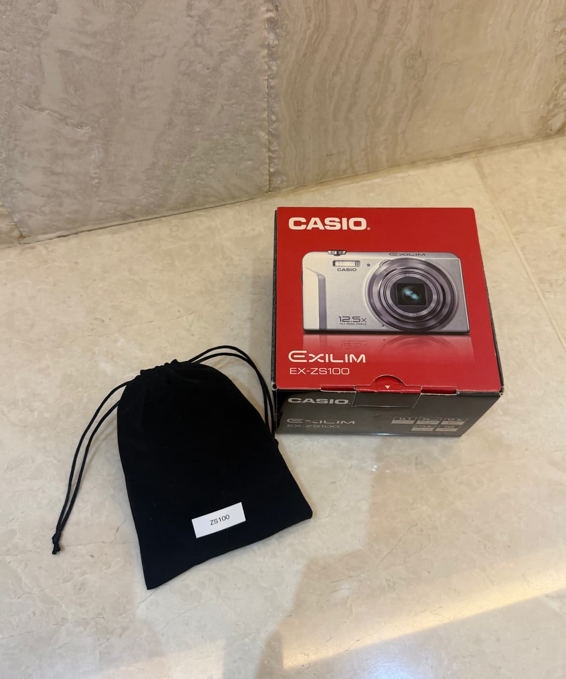 카시오 엑슬림 zs100 풀박스 - 빈티지디카 상품이미지5