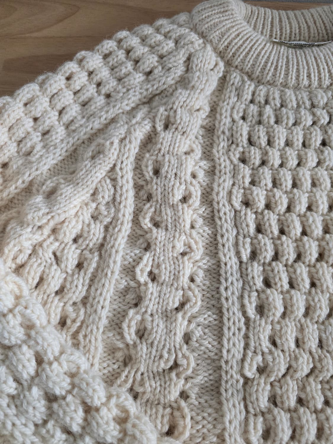 아일랜드 Quill Knit 100% 울 빈티지 니트 상품이미지10