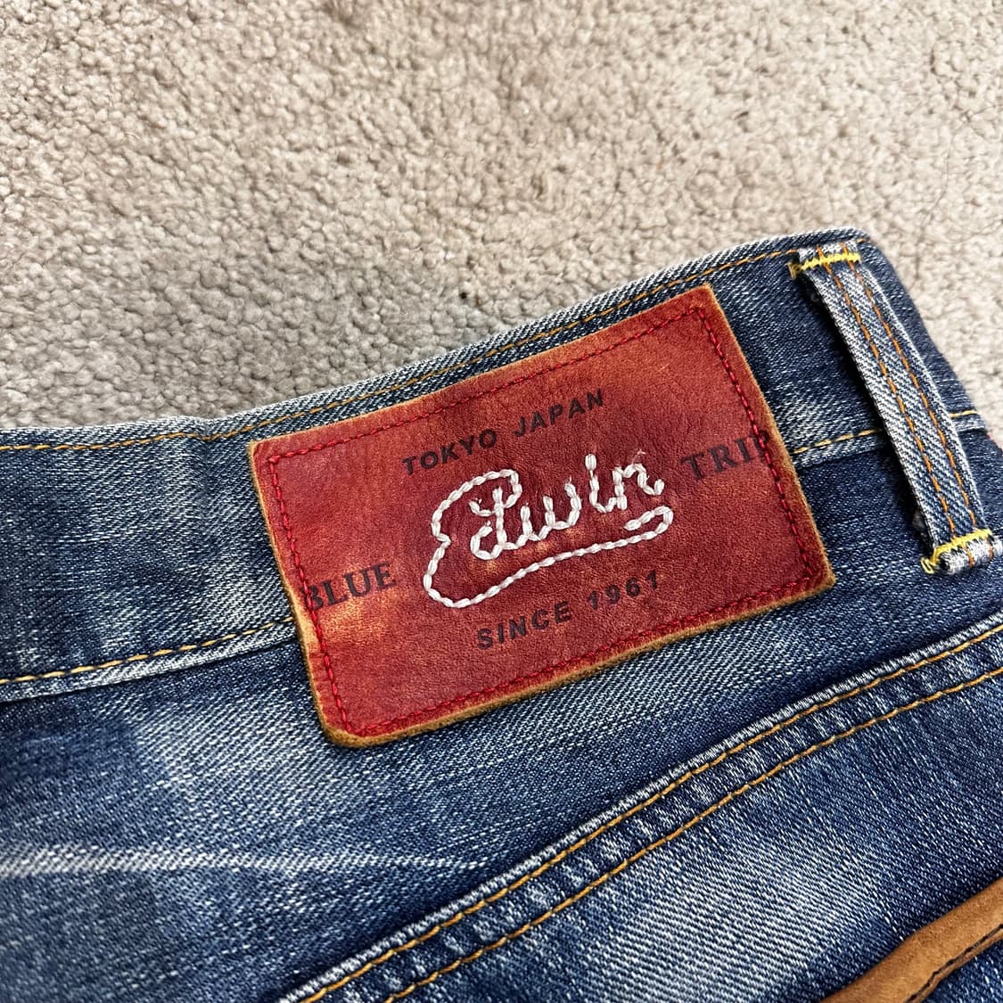 에드윈 블루트립 중청 웨스턴 데님 팬츠(31) 상품이미지2