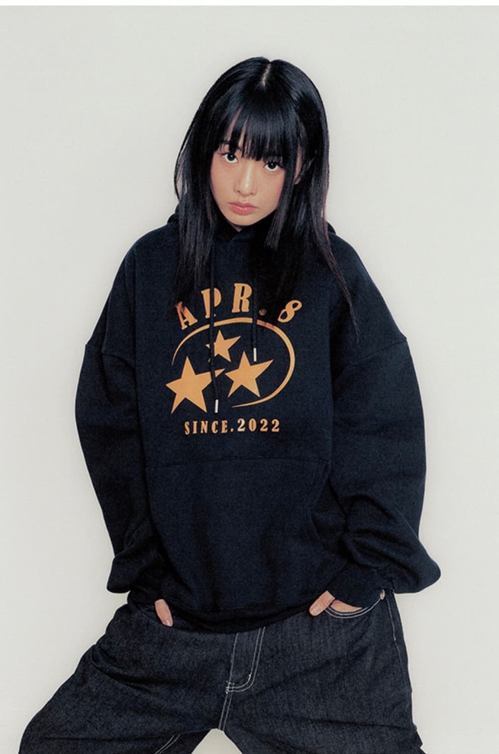 에이프릴에잇 APR8 STAR LOGO HOODIE 상품이미지2