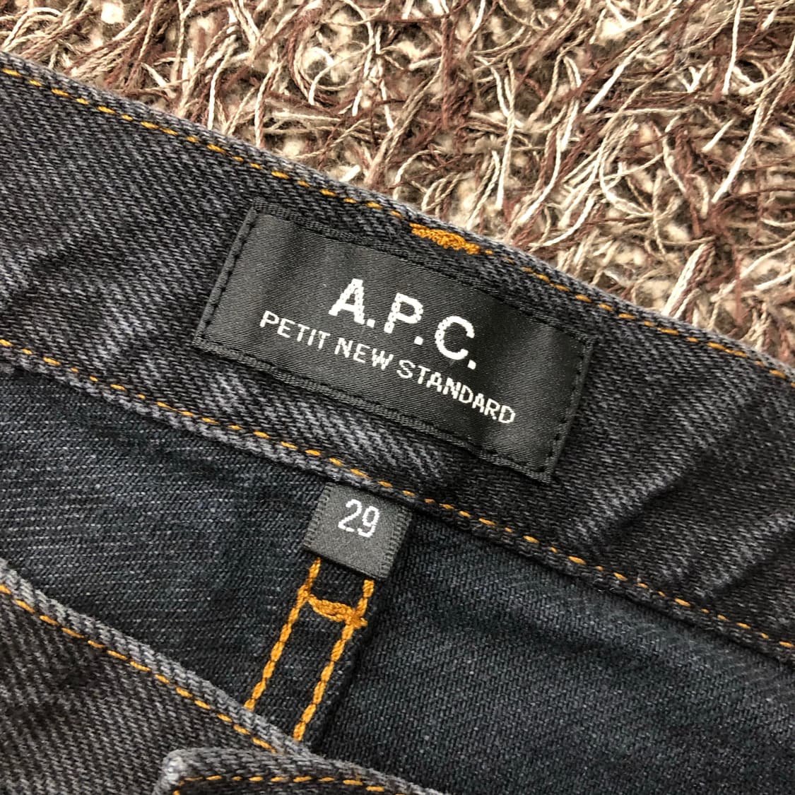 A.P.C 아페쎄 블랙 흑청 데님 팬츠 상품이미지5