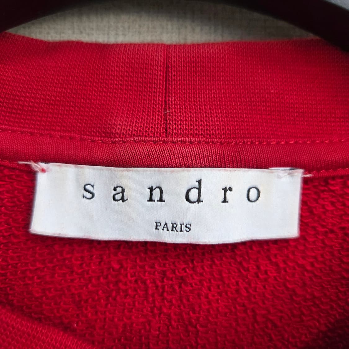 산드로 레드 여자 맨투맨 S 상품이미지4