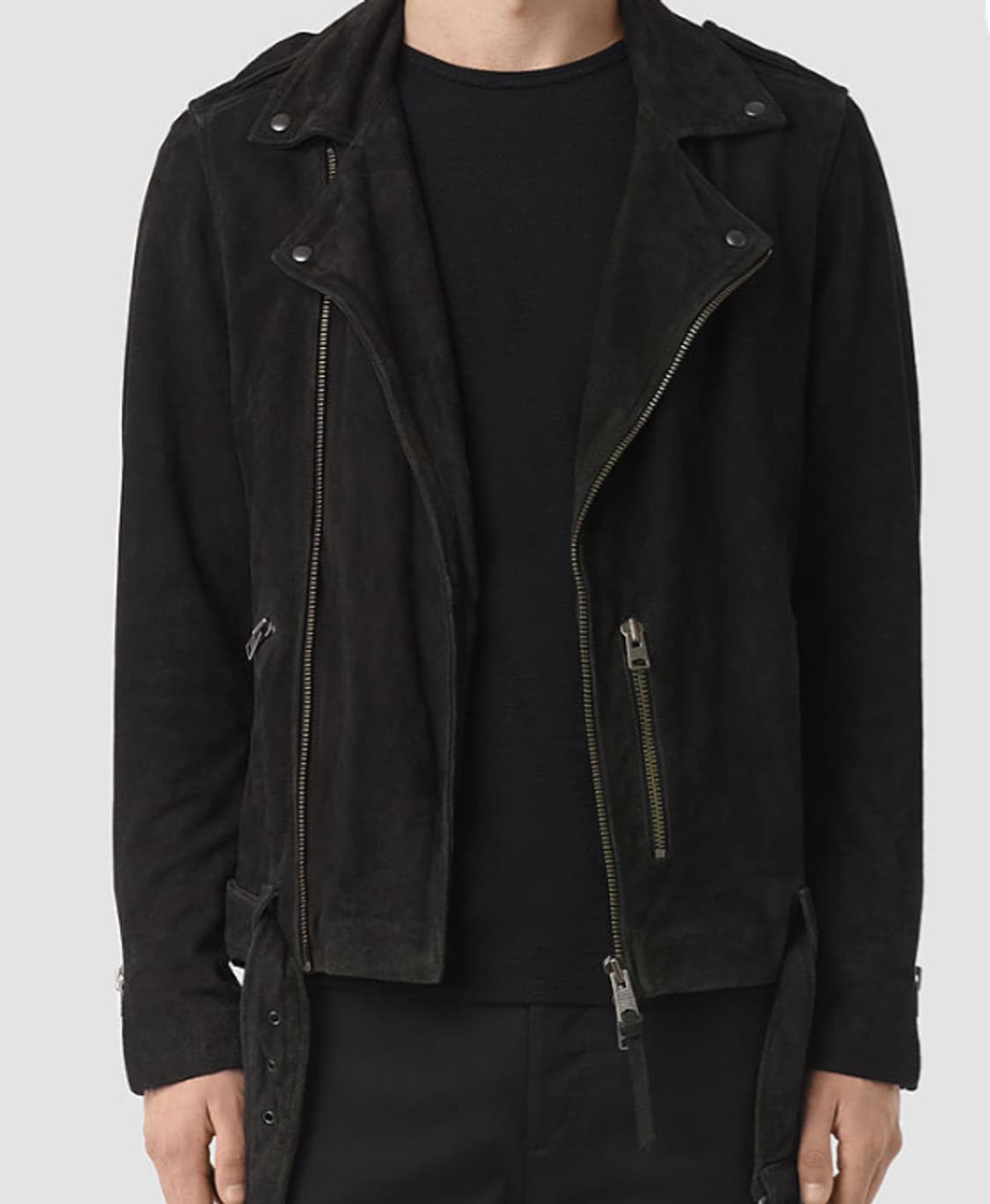 올세인츠 TAKEO 염소가죽 스웨이드 바이커 자켓 상품이미지1