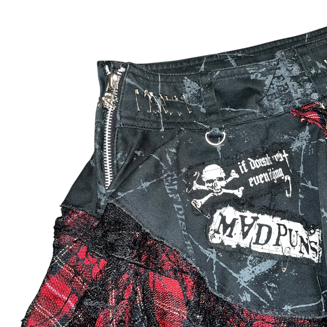 Mad Punks 매드펑크 체인 레이스 스커트 펑크y2k갸루 상품이미지3