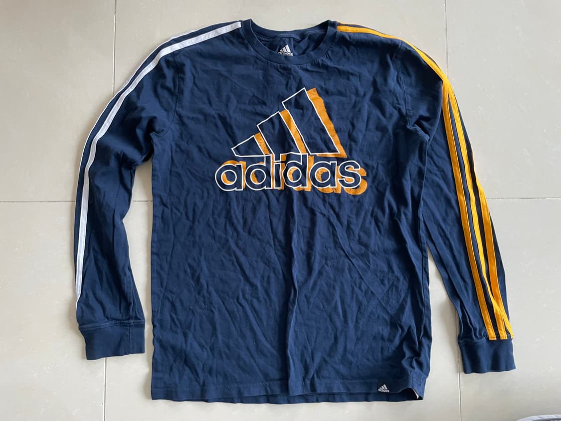 아디다스 네이비 빅로고 긴팔티 (18/20) 상품이미지1