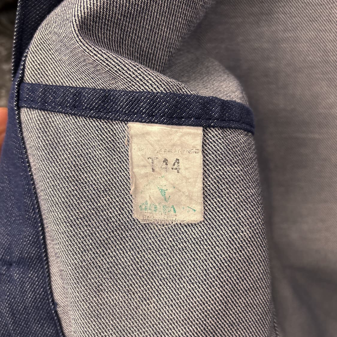 80s 돌멘 오리지널 프렌치 소프트 데님 워크자켓 / 초어자켓 N815 상품이미지8