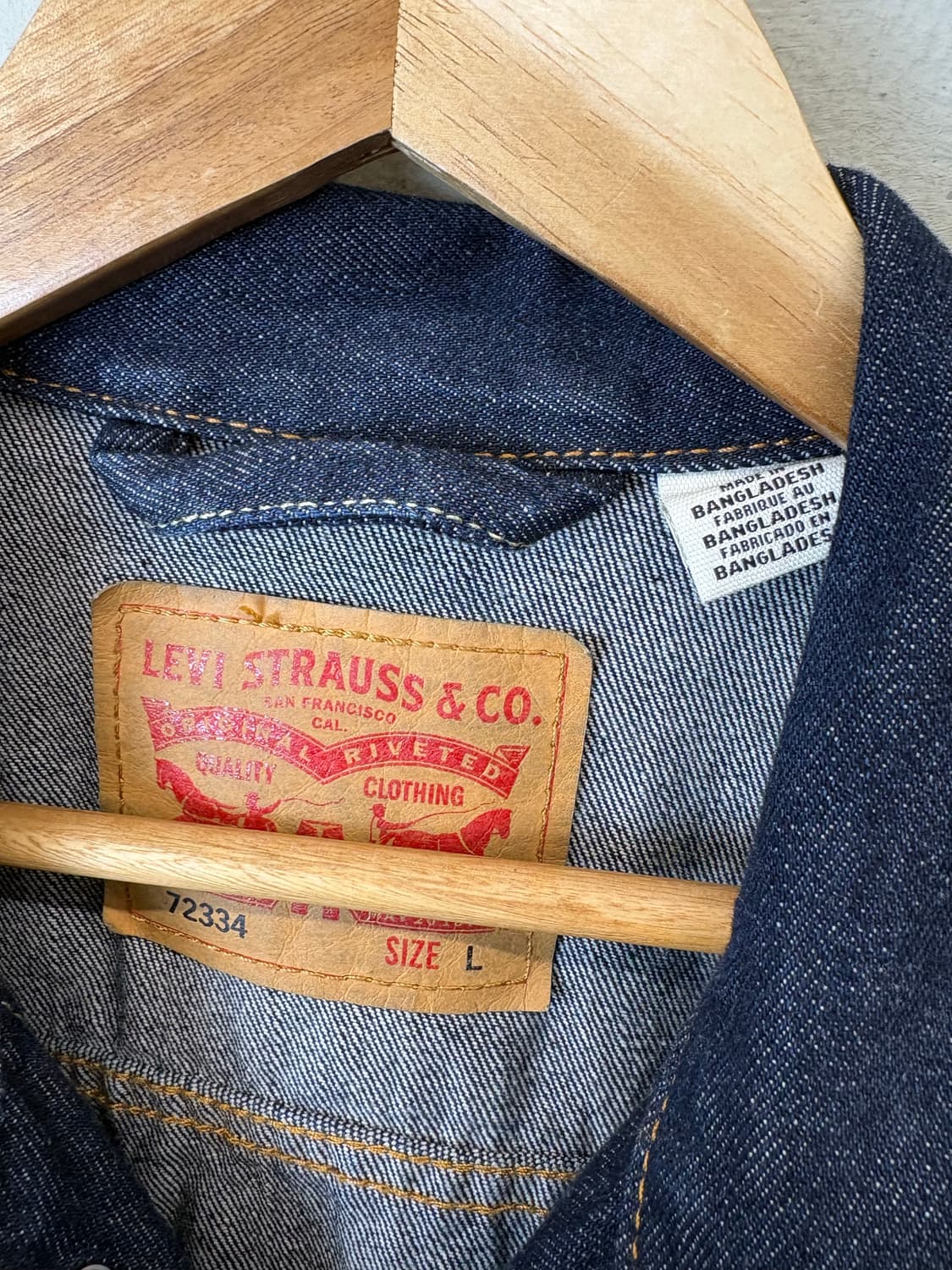 리바이스 72334 진청 데님 트러커 자켓 상품이미지6