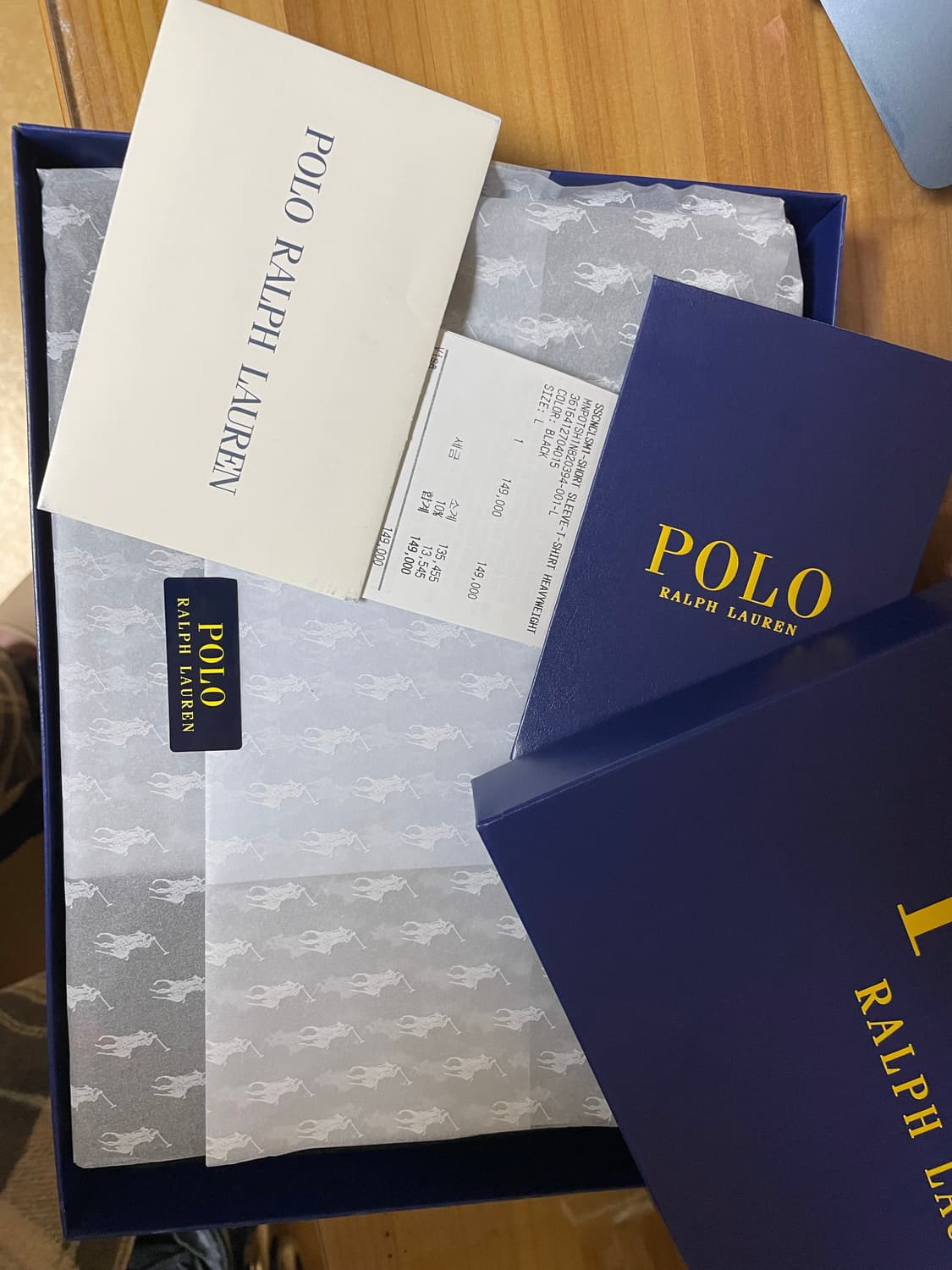 (새상품) 폴로 랄프로렌 헤비웨이트 블랙 티셔츠 상품이미지3