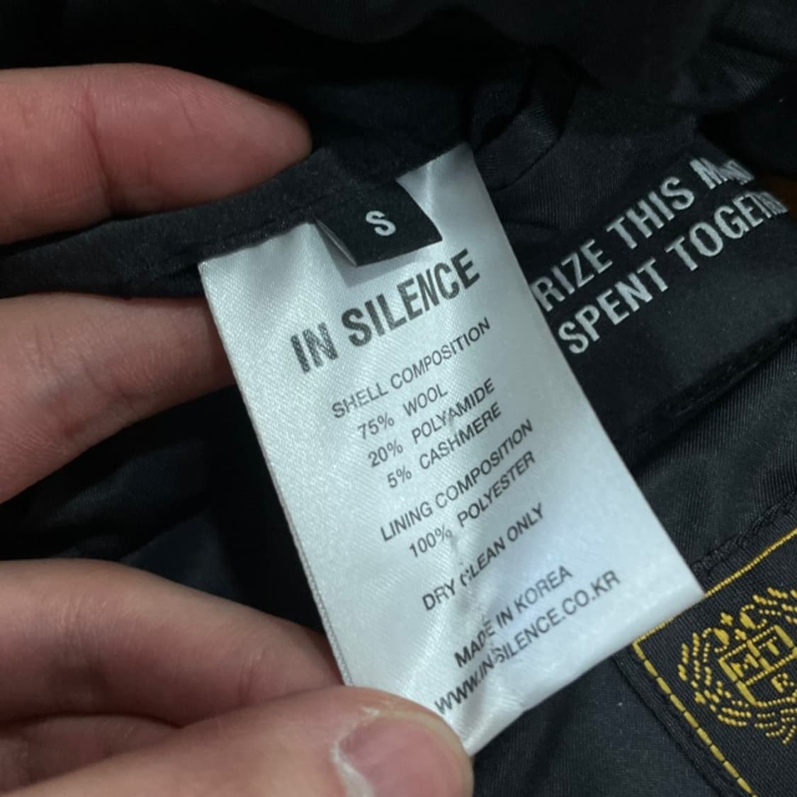 95 인사일런스 더블 브레스 캐시미어 롱코트 상품이미지5