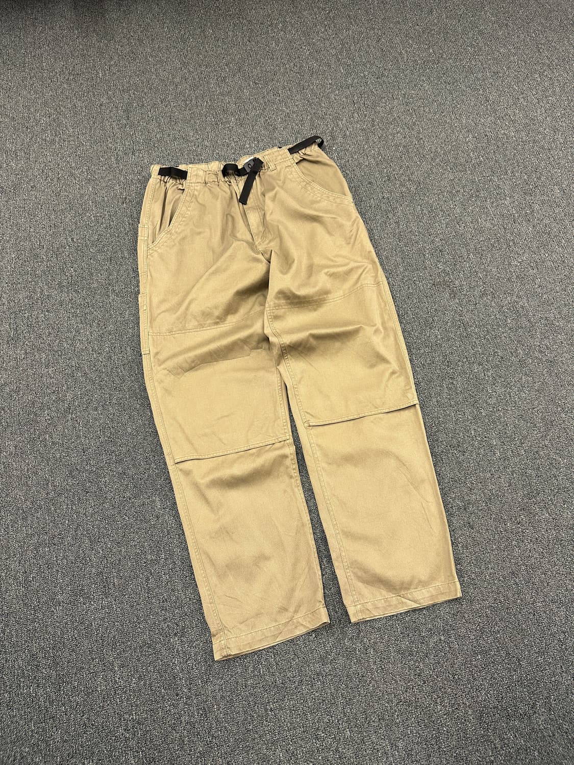XL) 콜롬비아 베이지 더블니 코튼팬츠 상품이미지1