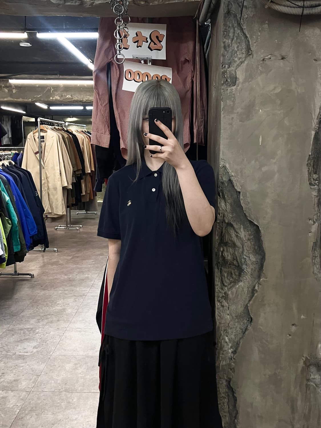 브룩스 브라더스 카라 반팔 티셔츠 딥네이비 블랙 M  #csz3295 상품이미지2