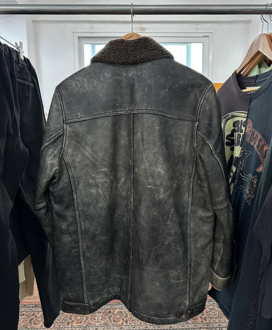 OLD GAP 레더자켓 S 상품이미지5