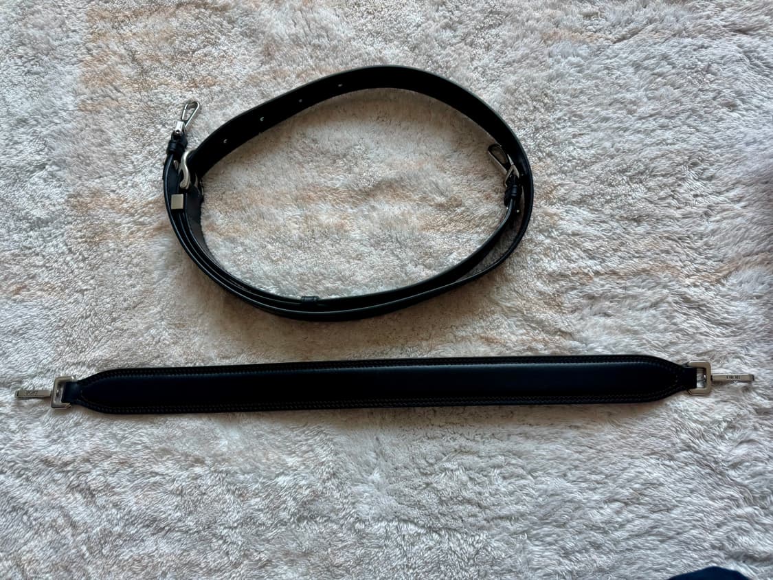 디올 남자 새들백 그레이니 레더 블랙 상품이미지6