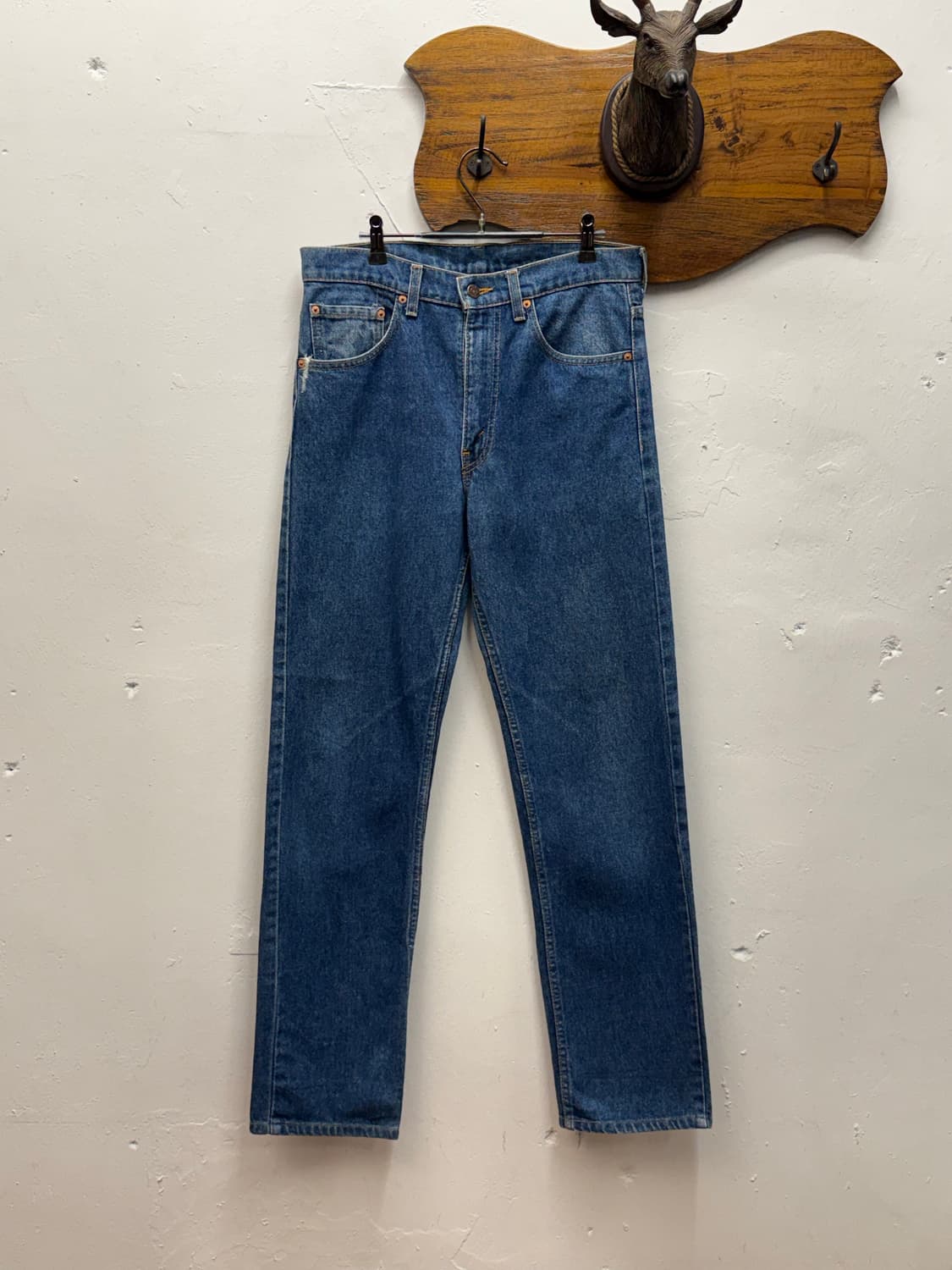 90s USA Levi's 505 Regular Straight Deni 상품이미지5