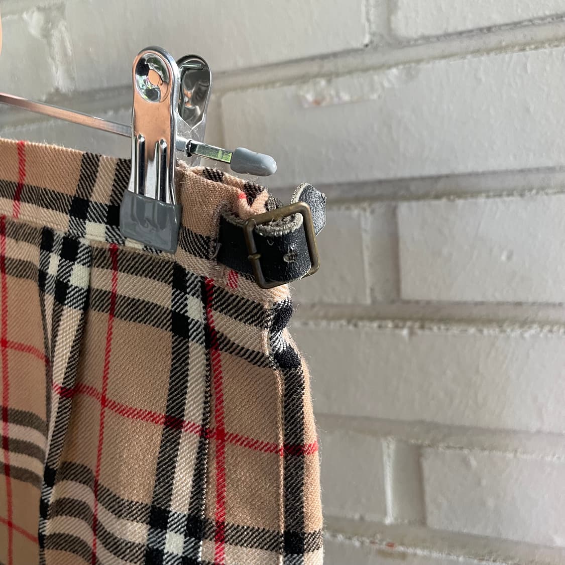 버버리 블루라벨 노바체크 울 랩스커트 상품이미지4