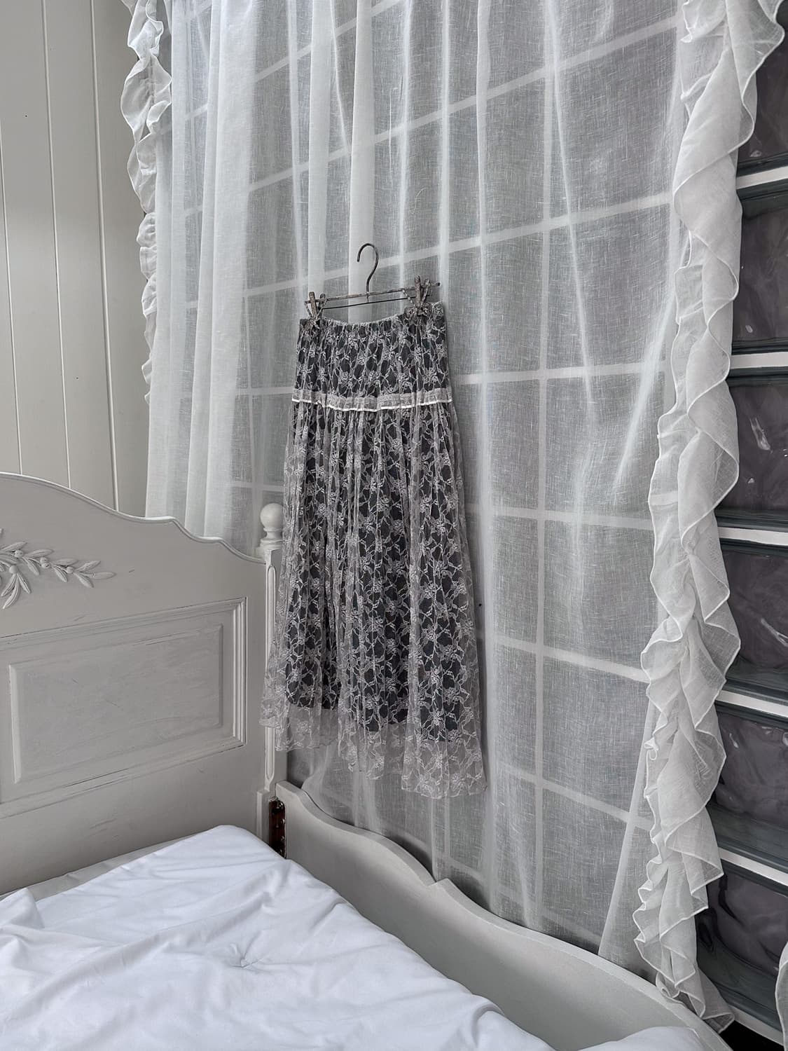 Floral See-Through Layered Skirt 0220 상품이미지2