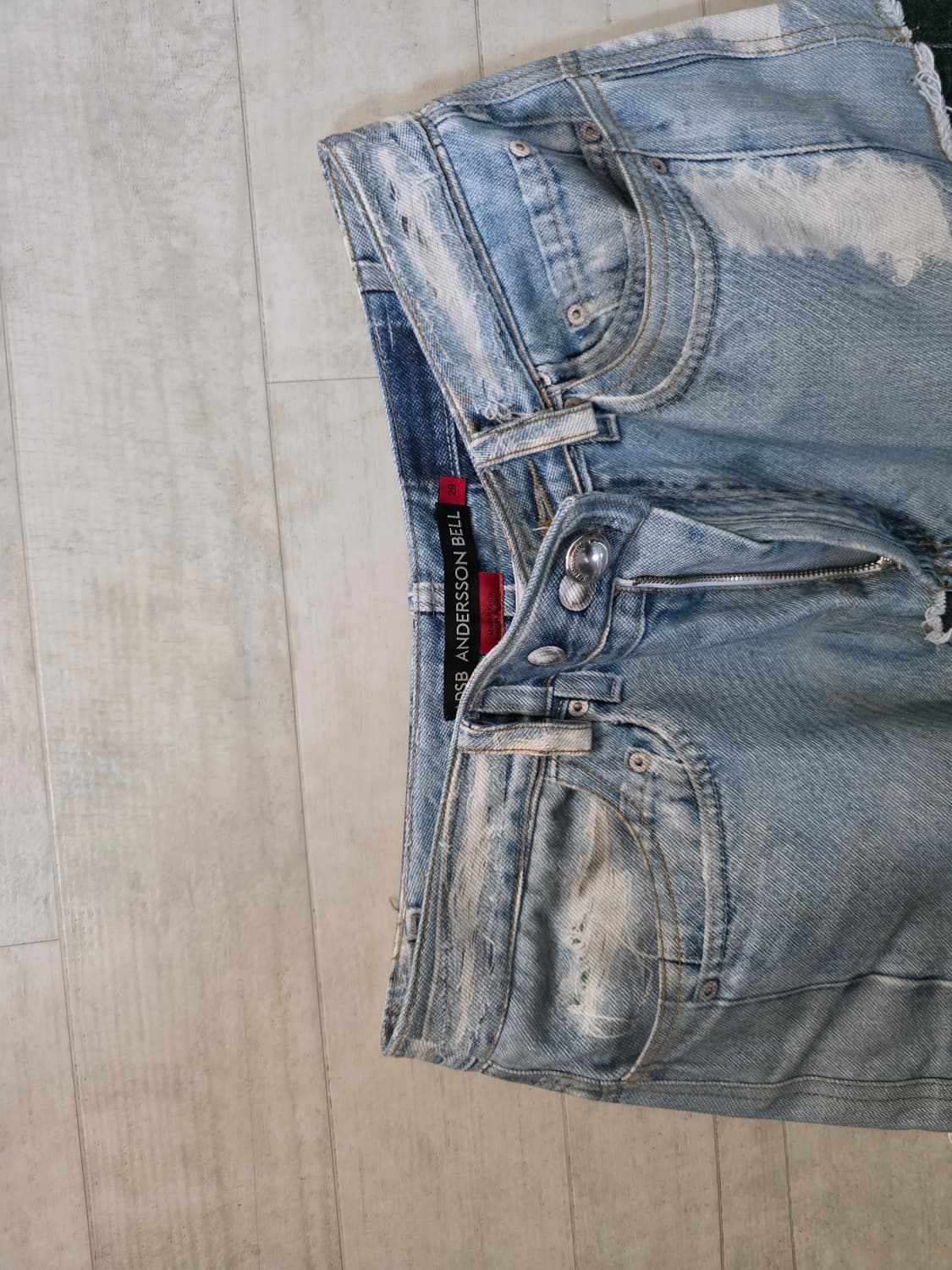 앤더슨벨 포 데님 레더 프린티드 카고 팬츠 29 상품이미지4