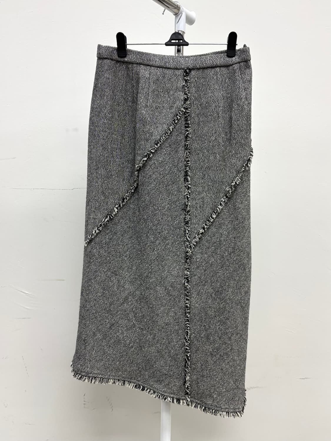 빈티지 그레이 울 스커트 상품이미지4