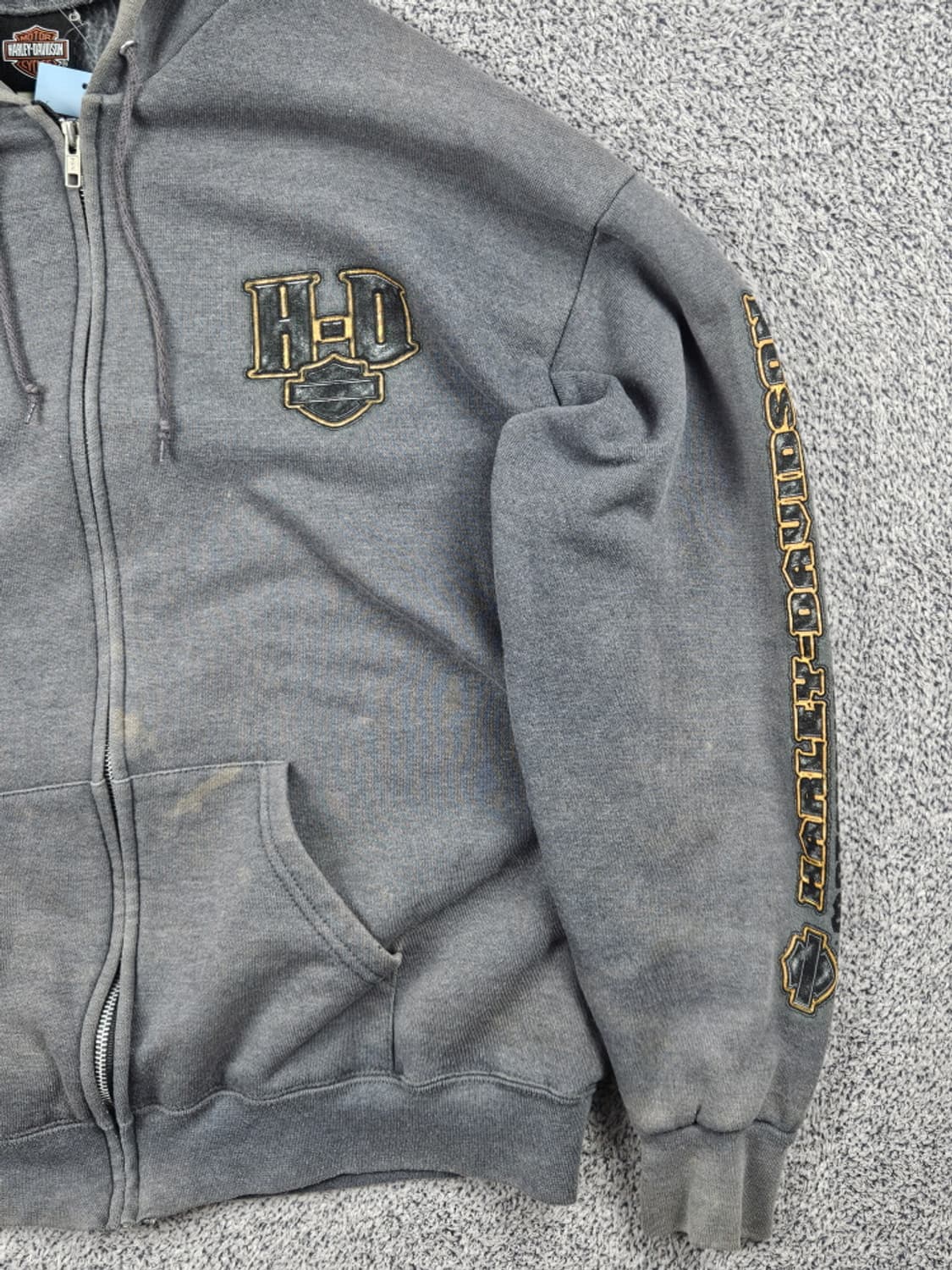 할리 데이비슨 포트 샬롯 프린팅 로고 후드집업 ( M ) / 10129 상품이미지7
