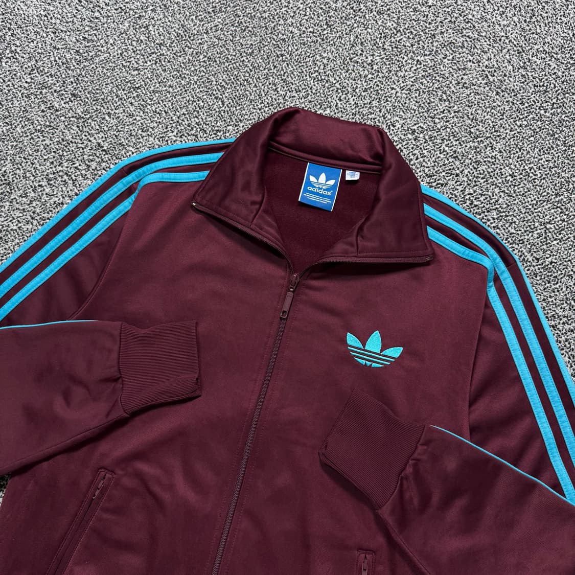 Name : 아디다스 파이어버드 버건디 민트라인 사이드라인 져지 :) 상품이미지2