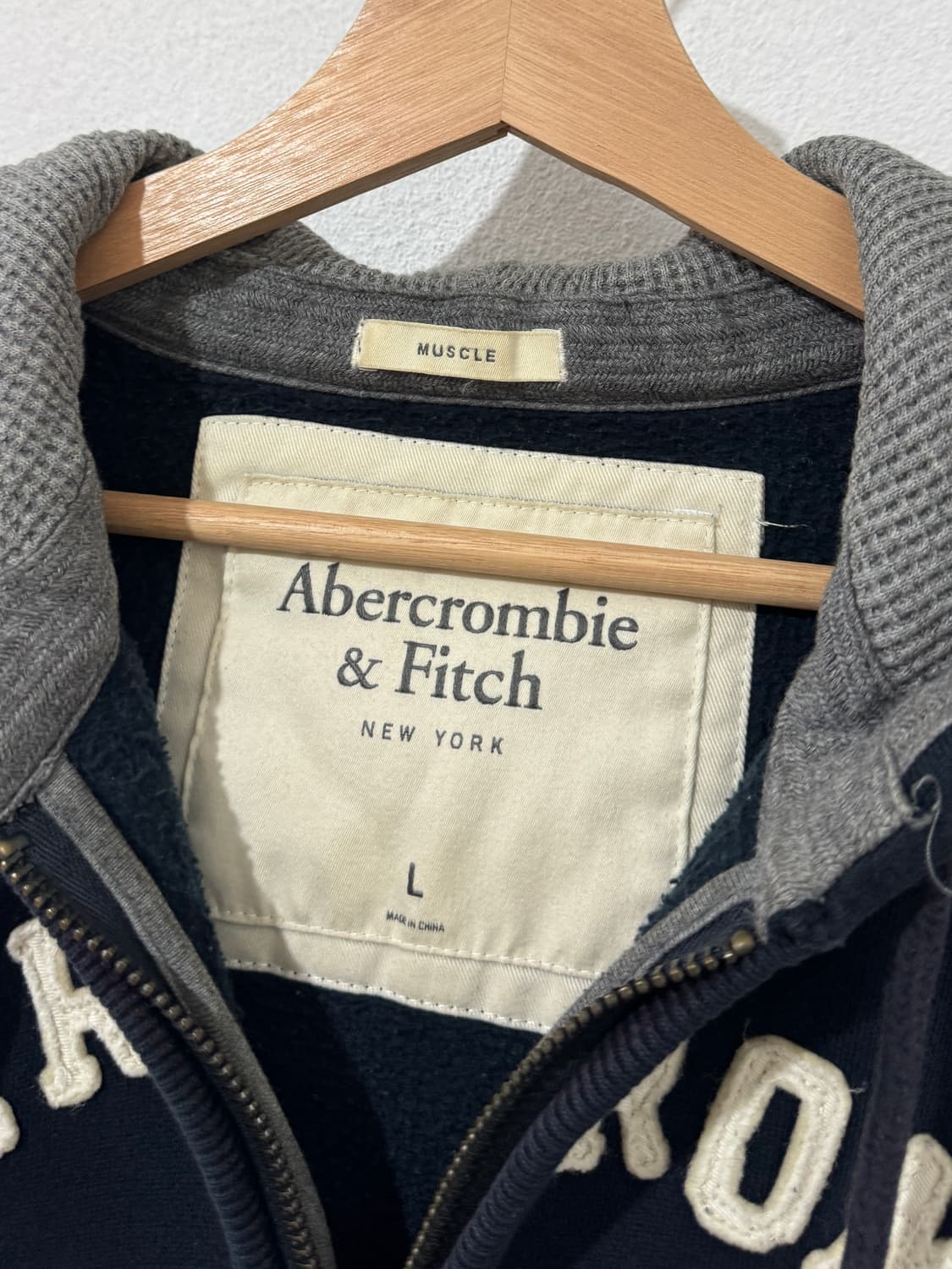 아베크롬비 블랙 후드집업 상품이미지4