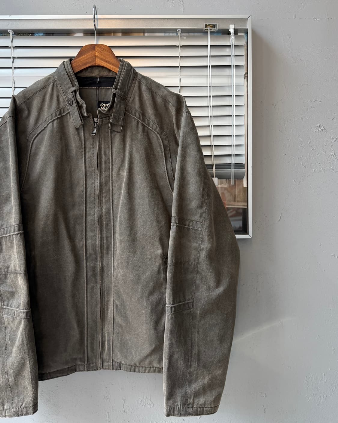 OPT JEANS cotton suede jacket 상품이미지3