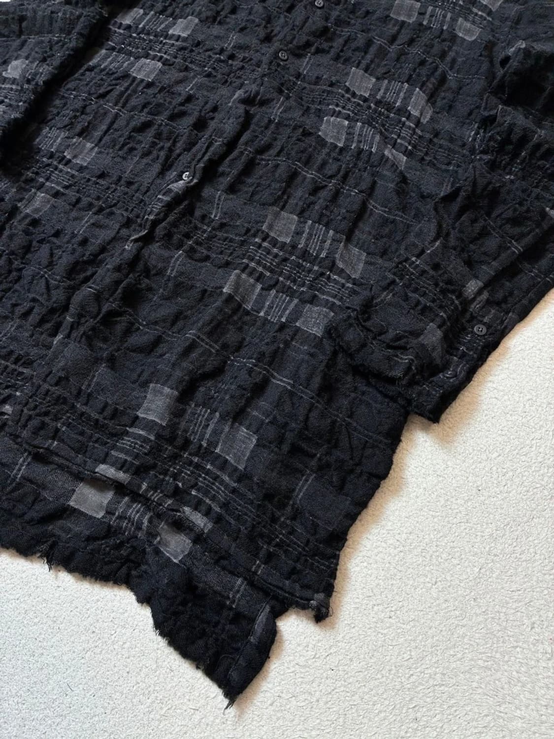 트랜짓 Transit 18AW 수소봉제 롱 셔츠 자켓 PN7690 상품이미지5