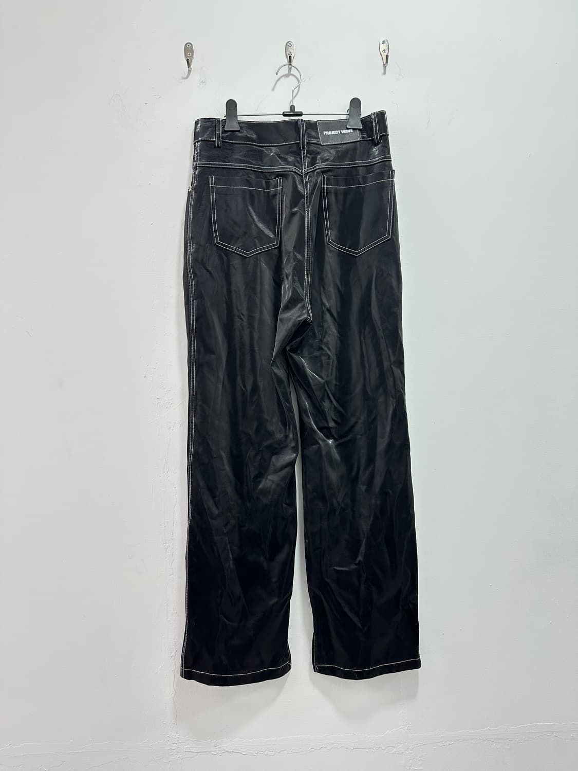 Project wave fake leather coating pants 상품이미지7