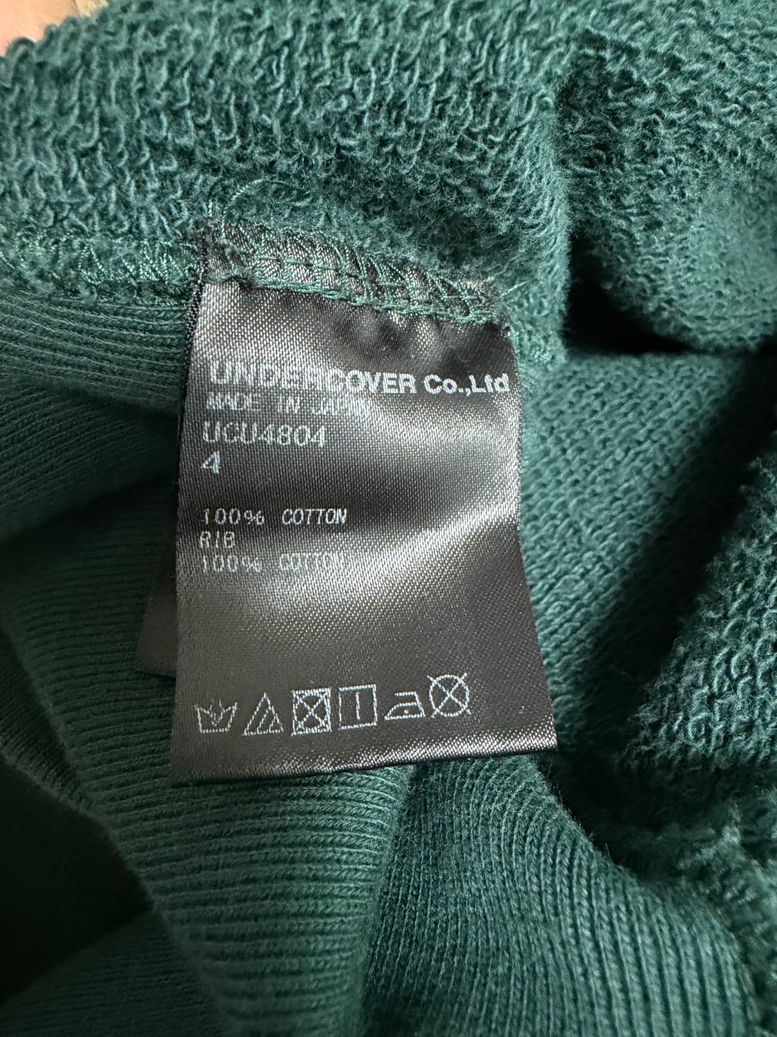 언더커버 다크그린 맨투맨 4 상품이미지6