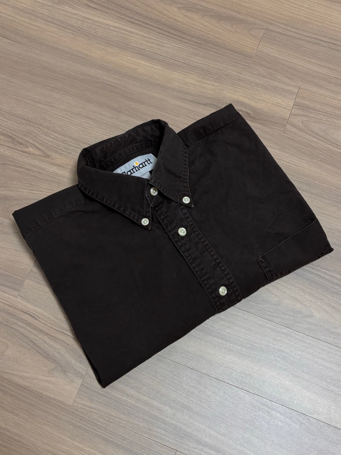 칼하트 셔츠 L 다크브라운 상품이미지4