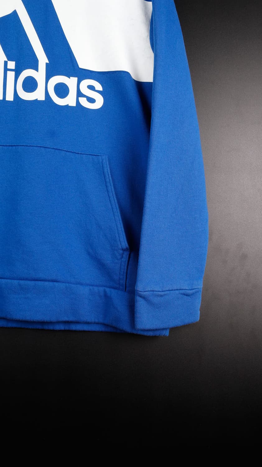 아디다스 삼선 블루 후드티 상품이미지2