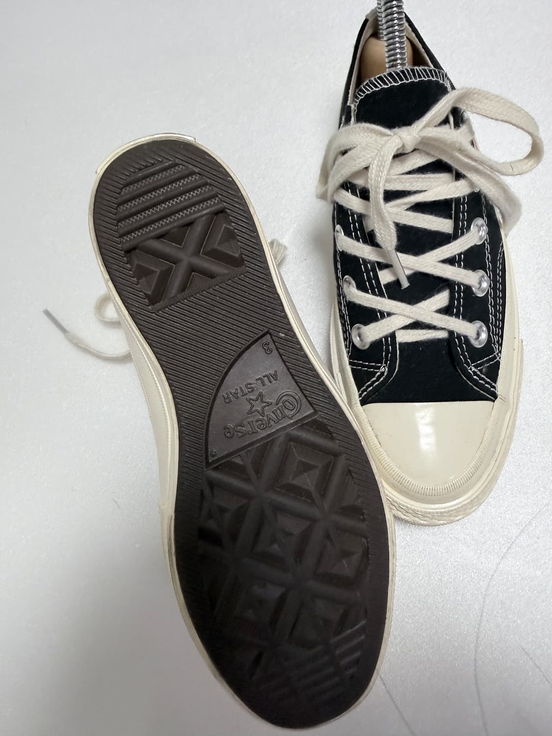 컨버스 x 꼼데가르송 플레이 척테일러 로우 블랙  상품이미지6
