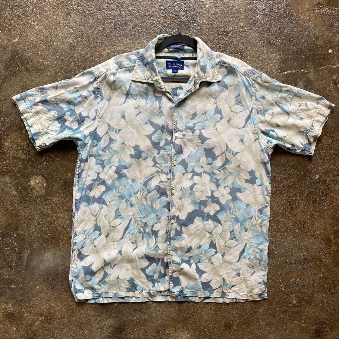 빈티지 플라워 반팔 셔츠 M 상품이미지1