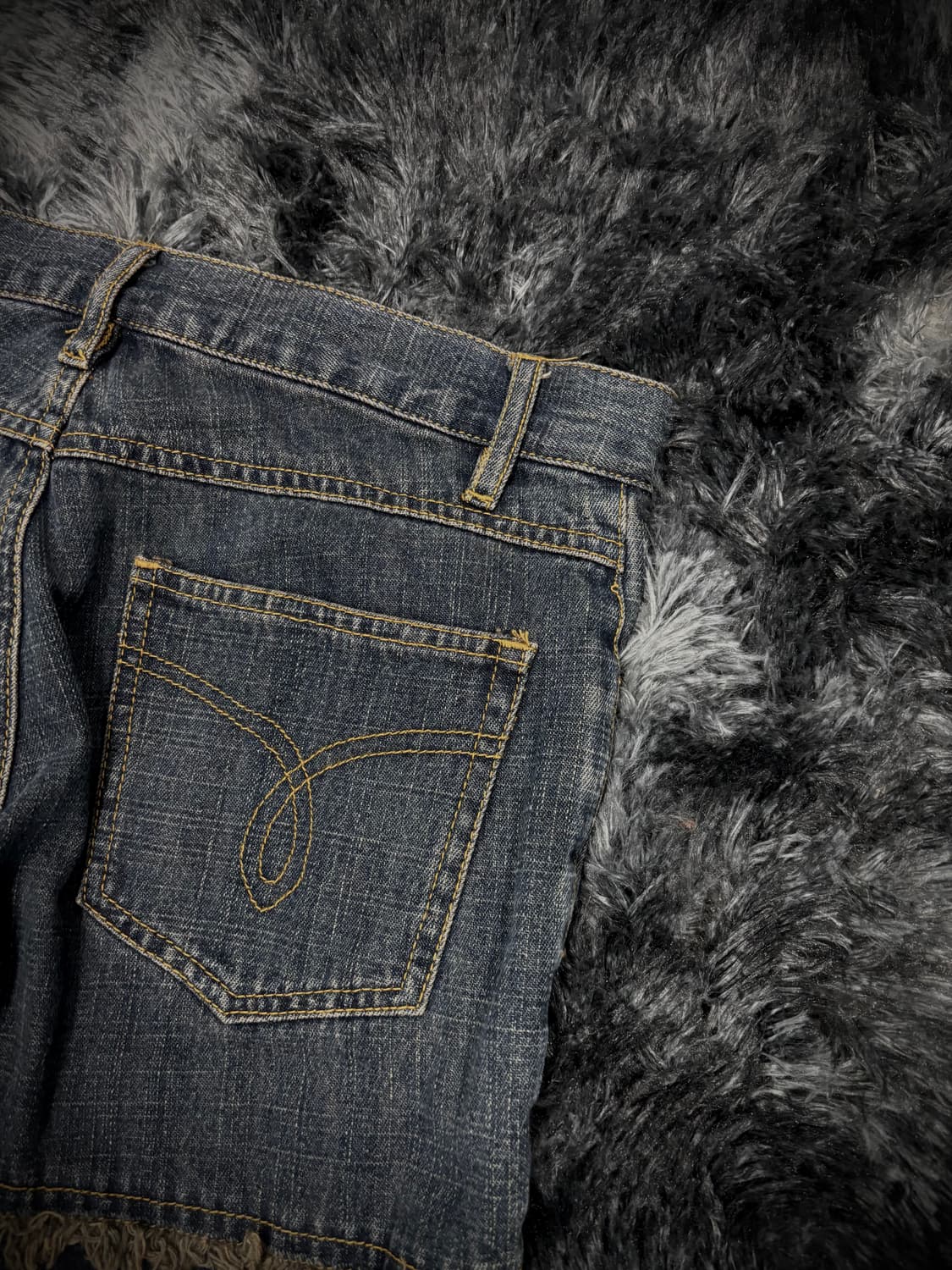 Y2K 패치워크 부츠컷 데님팬츠 상품이미지6