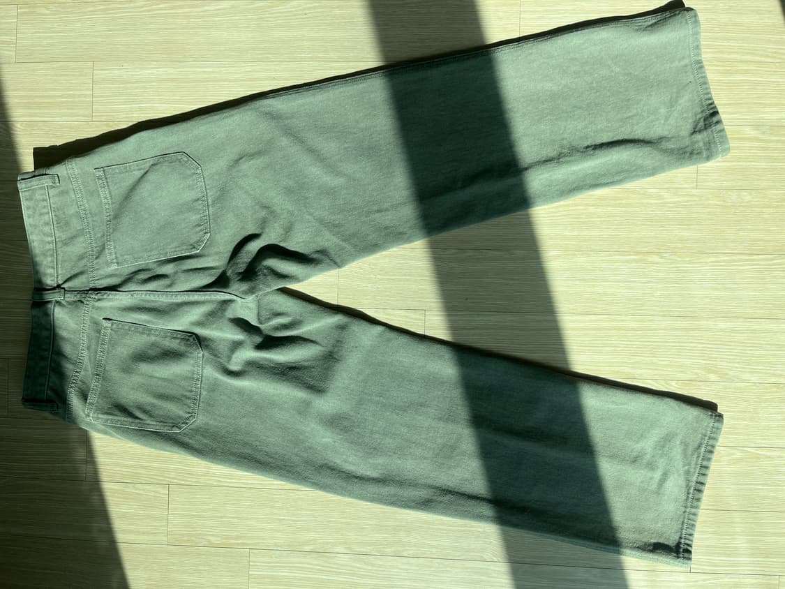 에잇세컨즈 카키 데님 와이드 팬츠 76 상품이미지2