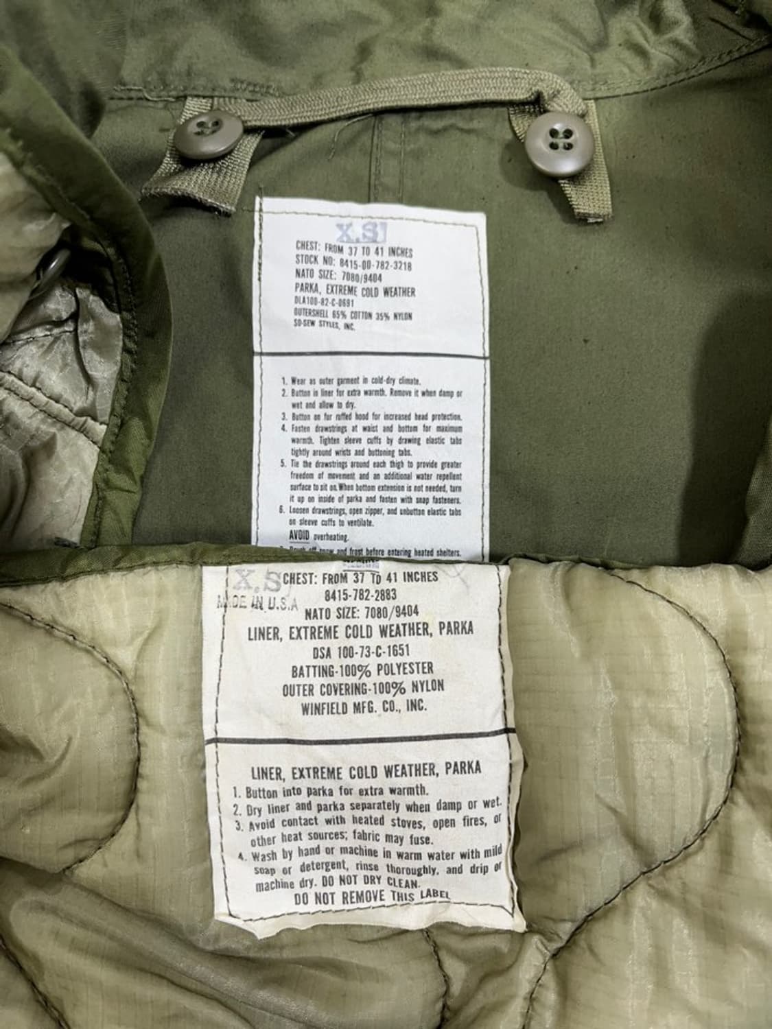 미군 오리지널 M-65 피쉬테일 파카/#2740 상품이미지6