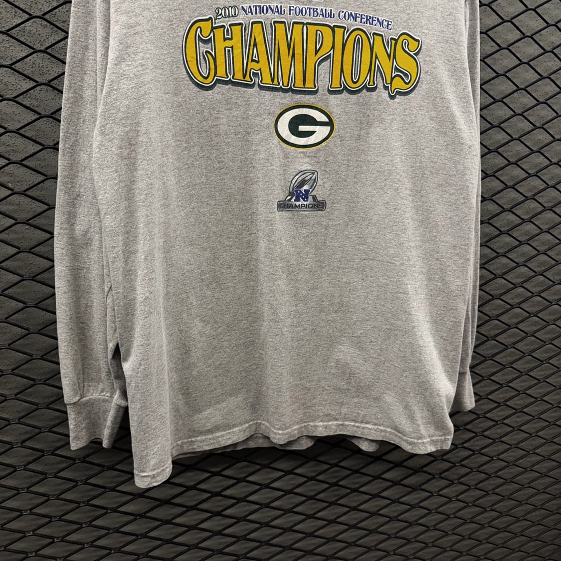 빈티지 롱슬리브 팩커스 챔피언스 그래픽 시보리 디테일 그레이 상품이미지5