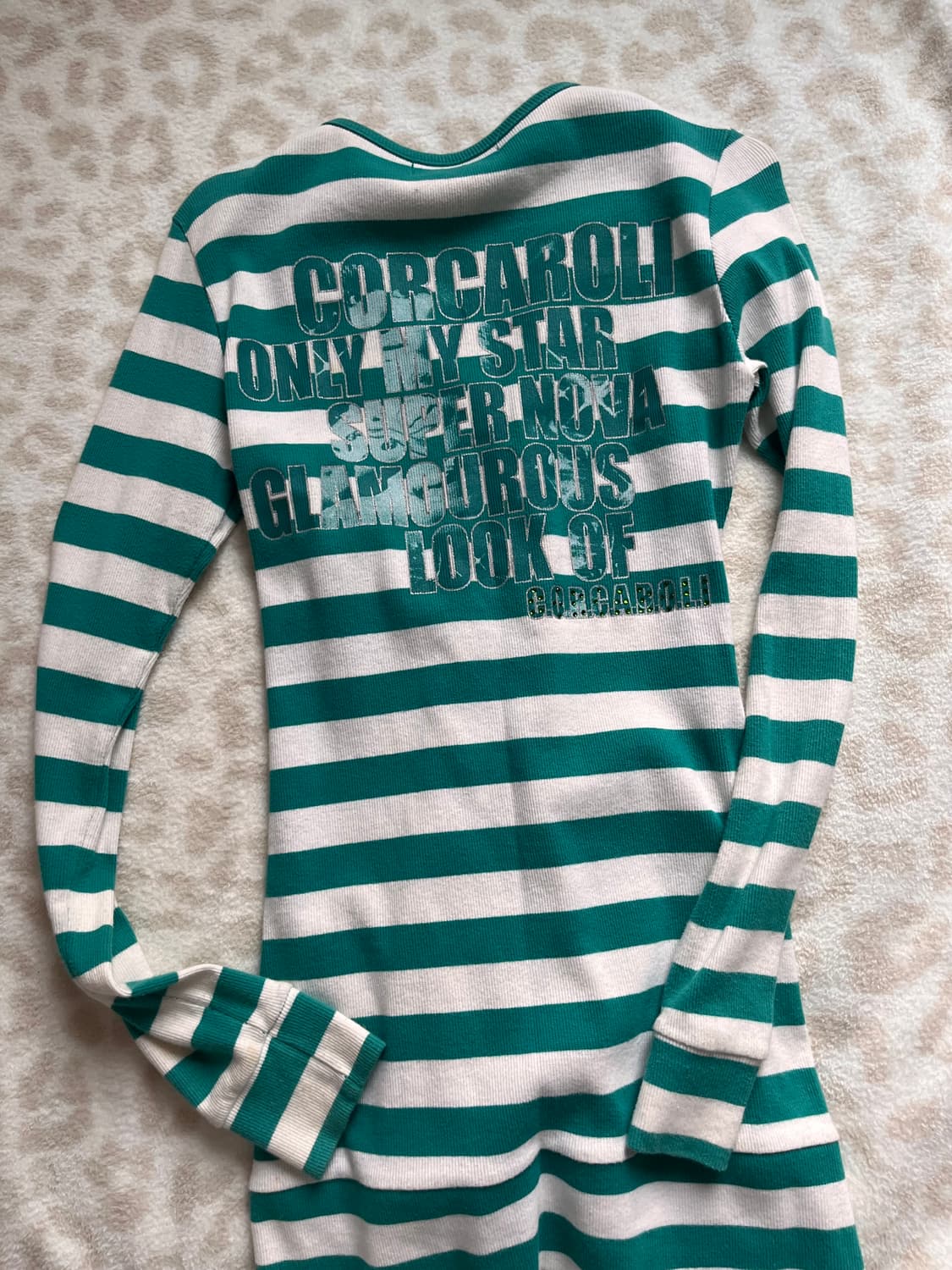CorcaRoli Mint striped ribbed cardigan 상품이미지2