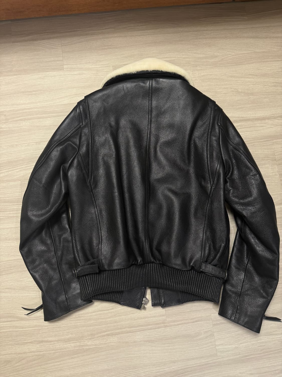 솔리드옴므 스타일 무스탕 리얼 소가죽 자켓 상품이미지5