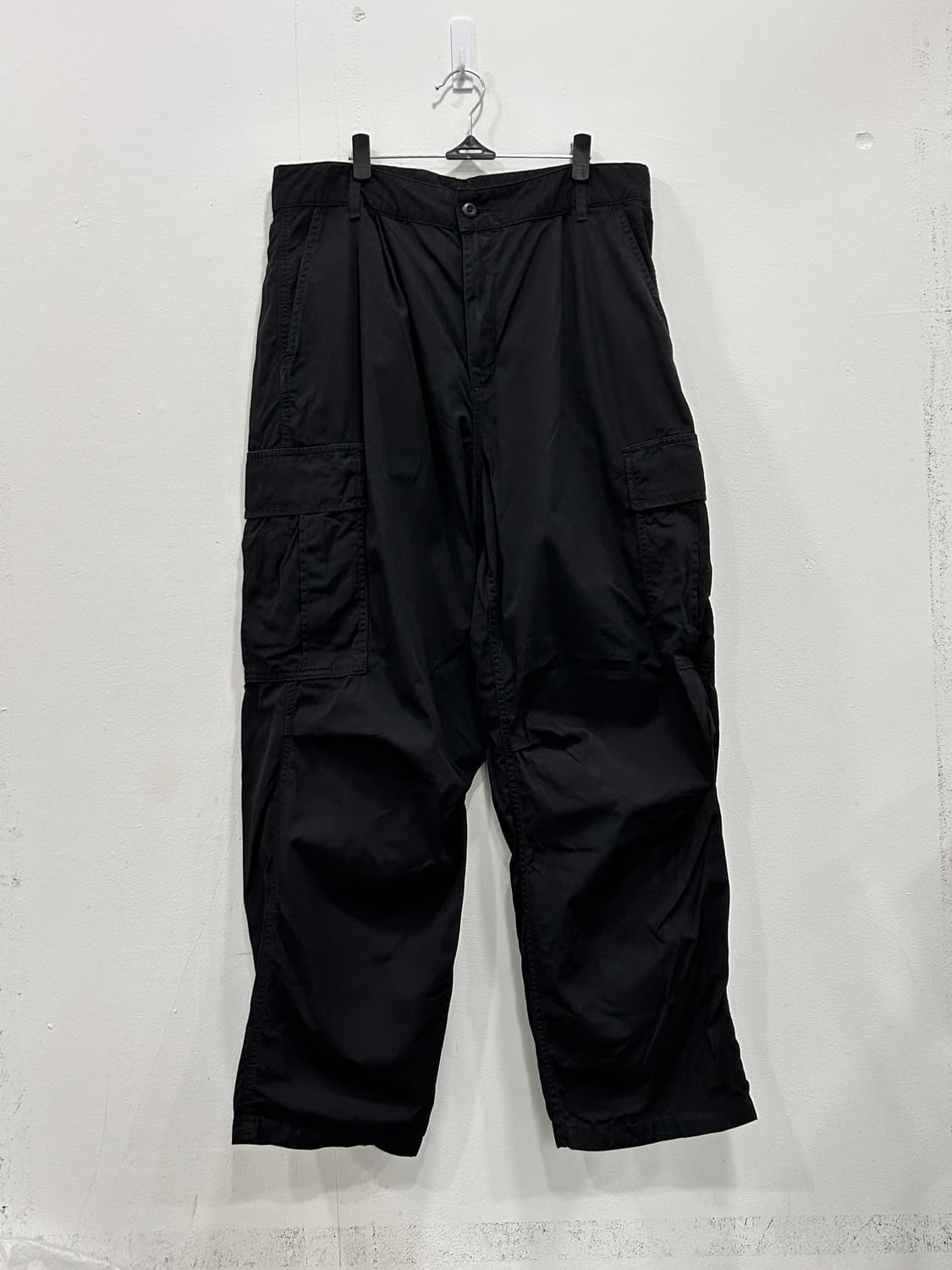 칼하트 콜 카고팬츠 32인치 블랙 와이드핏 상품이미지4