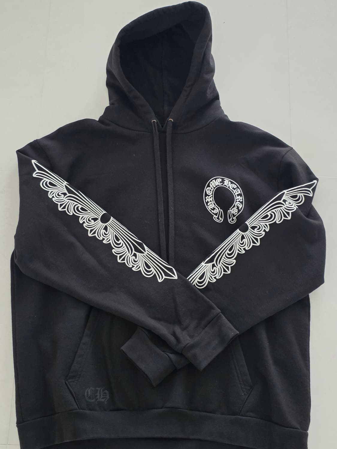 크롬하츠 플로랄 후드 풀오버 상품이미지1