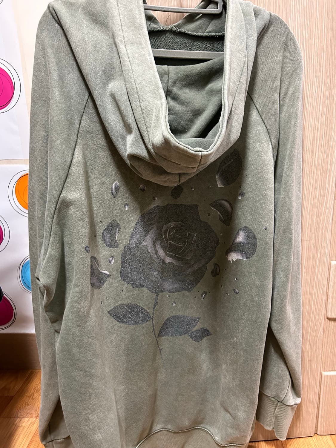 Xordinary rose hoodie green 50 상품이미지1