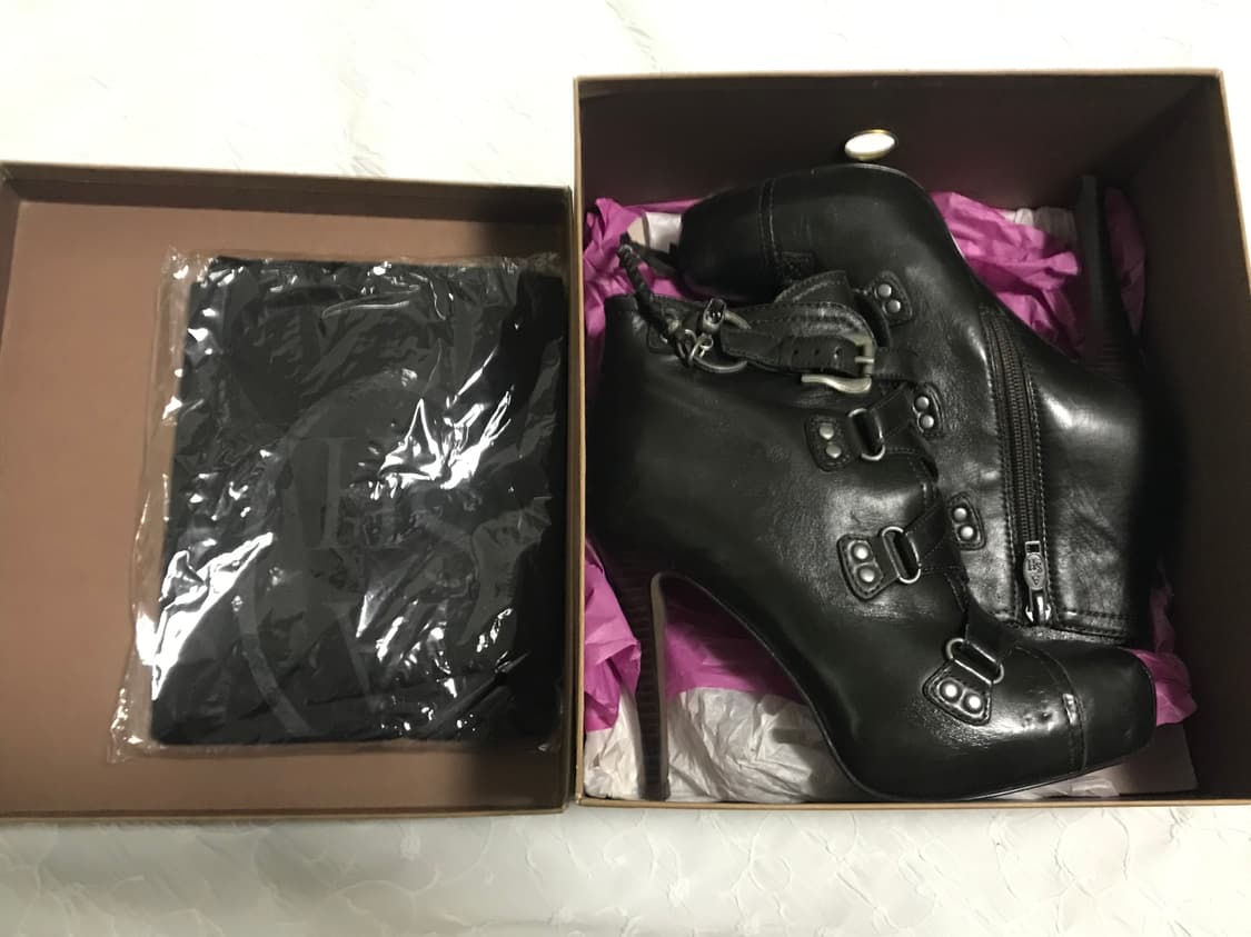 풀박•아쉬 ash 스컬 참 스트랩 레더 힐 37 상품이미지8