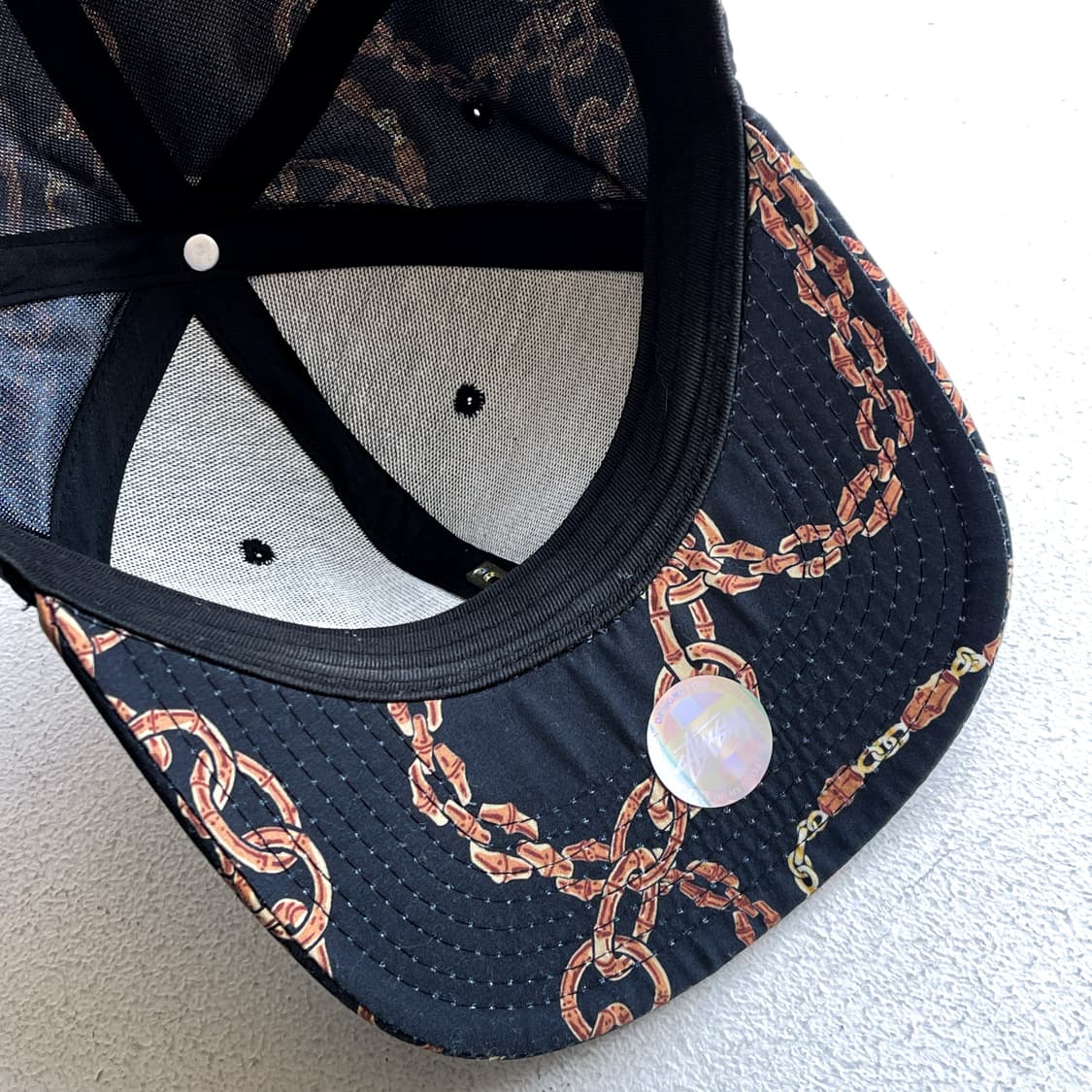 스투시 SS링크 체인 패턴 6패널 캡 상품이미지5