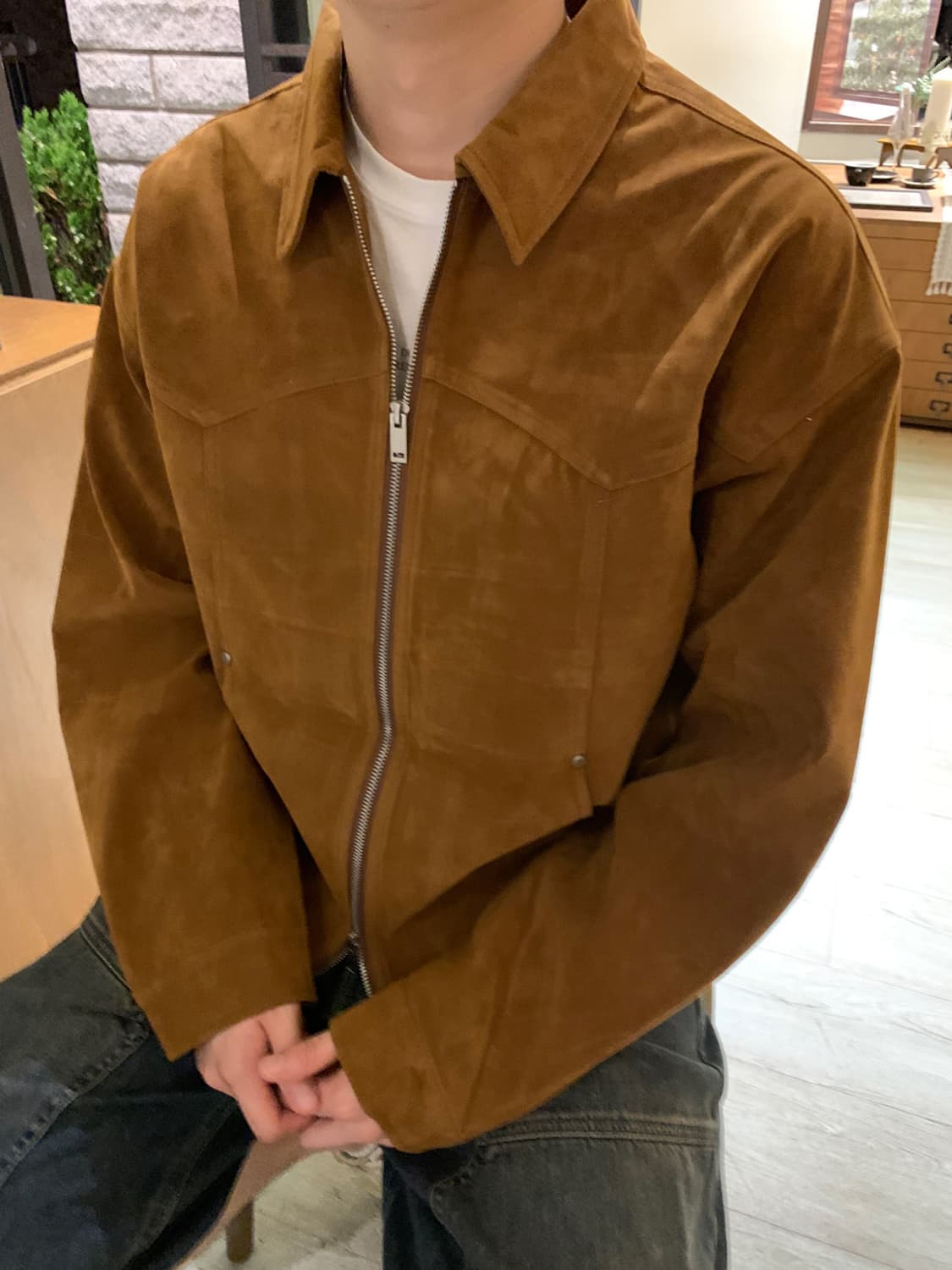 2way 스웨이드 자켓 (free) 상품이미지1