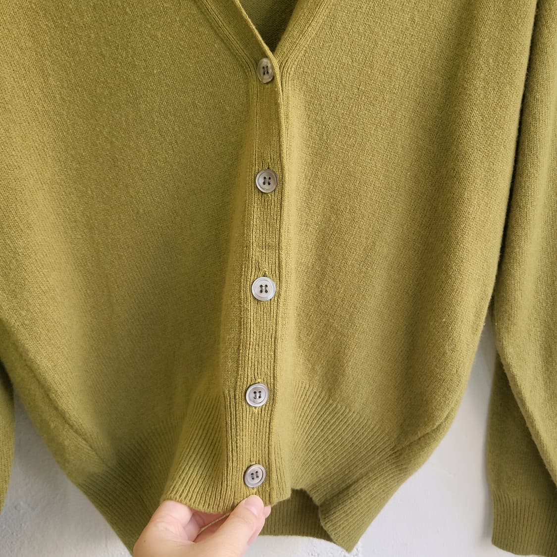 My own selection 라임그린 울가디건 상품이미지4