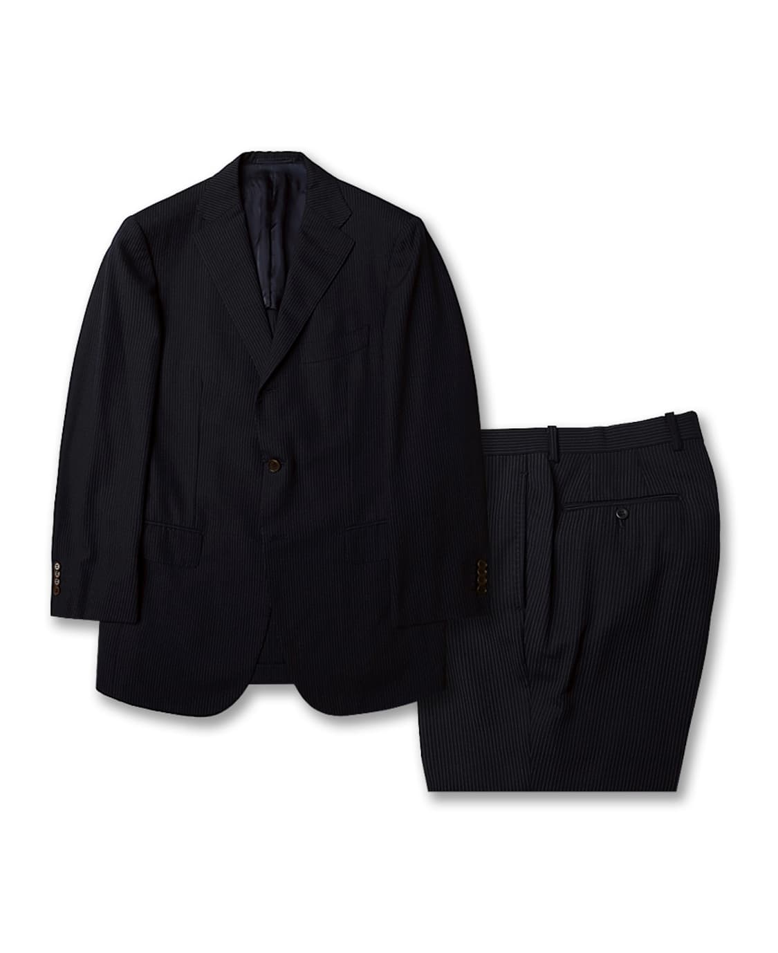 링자켓 [Sartoria Ring] 도트 스트라이프 네이비 클래식 수트 상품이미지1