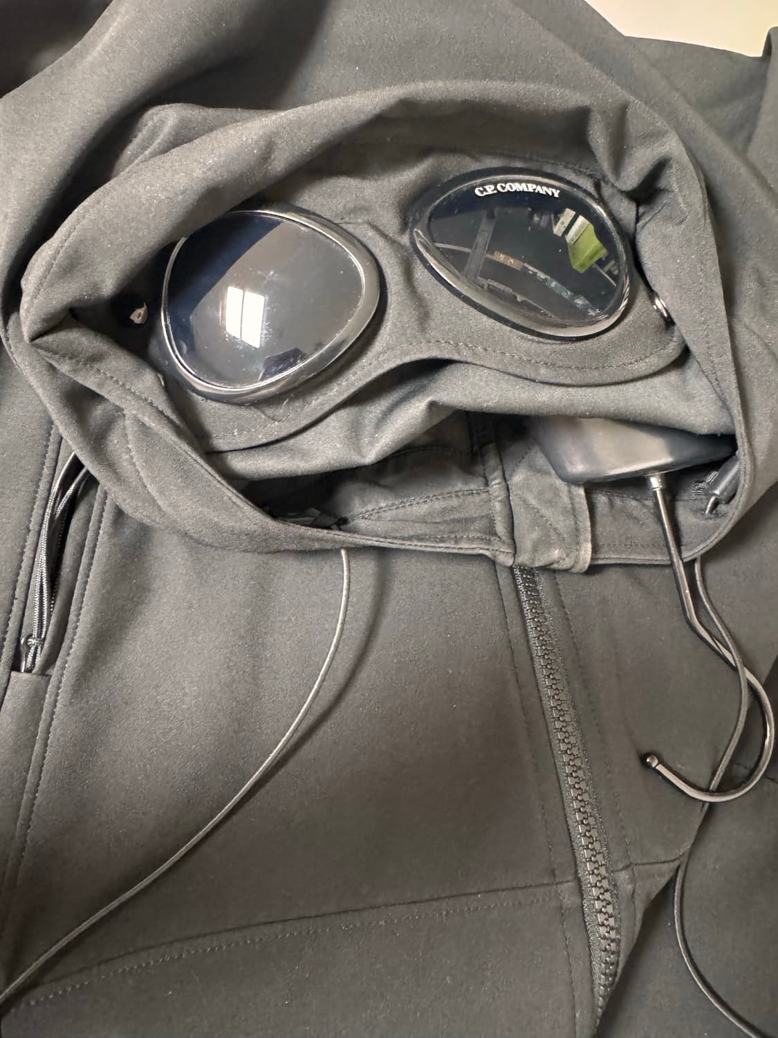 CP. 컴퍼니 쉘-R 고글 자켓 블랙(바람막이) 상품이미지2