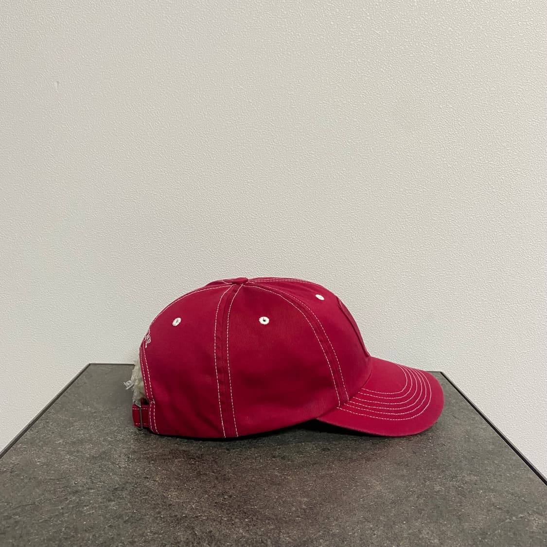 (OS) 슈프림 6패널 볼캡 모자 밀라노 워시드 레드 상품이미지3